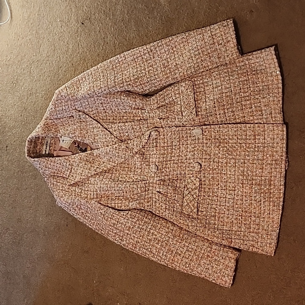 Brand new self-portrait Double-Breasted Bouclé-Knit Minidress size US 8 / UK 12